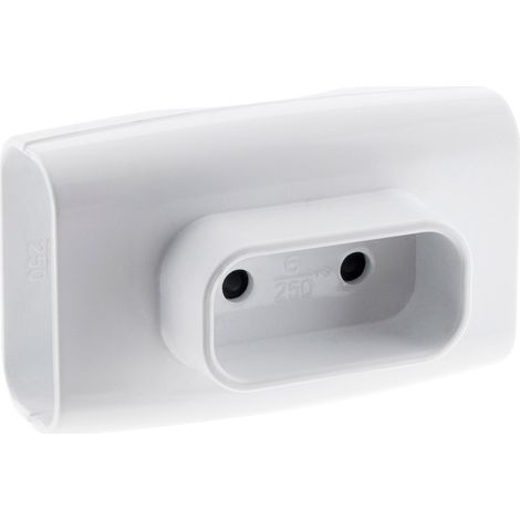 Zenitech – Multiprise triplite 3 prises 2P 6A – Blanc – Protection enfant – Pour espaces restreints – Puissance 1380W sous 230V (1/7)