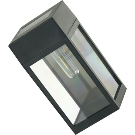Lampe Murale Solaire Exterieur Etanche Decorative Noire Luminaire Solaire (1/5)