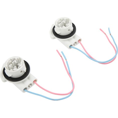 2 weibliche 3156B LED-Adapterlampenfassungen, vorverdrahteter Kabelbaumstecker, für Automobil-, Schiffs- und Industrieanwendungen (1/5)