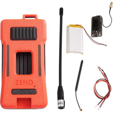 Kit Meshtastic Heltec V4 avec boîtier imprimé en 3D, compatible avec Wi-Fi LoRa 32 V4 4.3 et Meshcore portable avec batterie de 3000 mAh. (1/5)