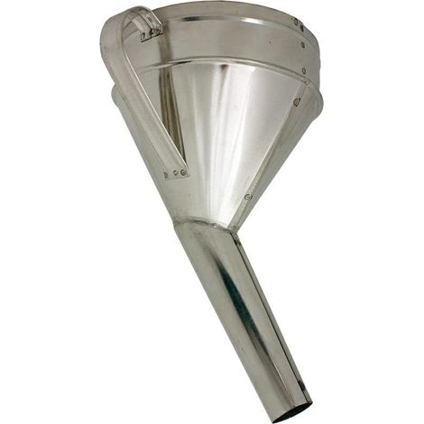 Schräger Metalltrichter, Durchmesser 23 cm