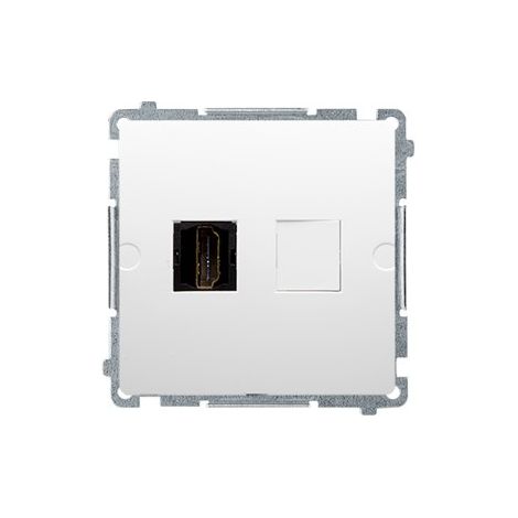 Presa HDMI singola (modulo), bianca, modulo base