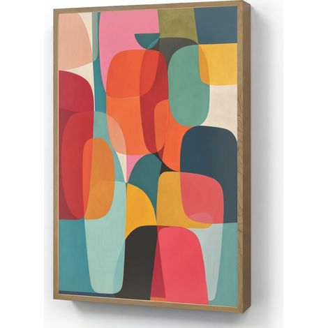 APLIQUE DE PARED Formas - Colorido - Abstracto - Aviones 70x100 cm (1/5)
