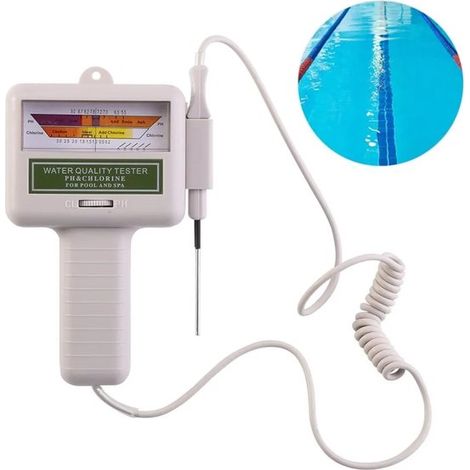 Questo misuratore di pH 2 in 1 è un misuratore elettronico portatile per la qualità dell'acqua, adatto a piscine, acquari e piazze.