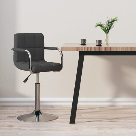 Barhocker Dunkelgrau Stoff