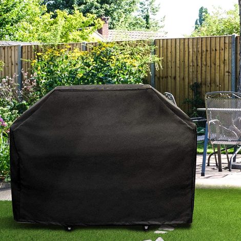 Housse pour barbecue à gaz, tissu Oxford 420D, 170 x 61 x 117 cm, résistante, imperméable et anti-poussière, avec sangles (1/3)