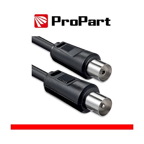 Cavo antenna TV IEC 5M SP-PR NERO