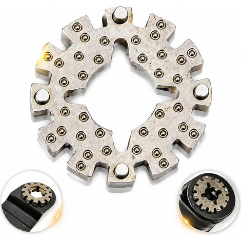 1 Adaptateur Universel pour Lames de Scie Oscillante, Adaptateur Multicutter pour Bosch, Makita, Fein, adaptateur Compatible avec Tige Universelle, pour Lames de Scie, Polyvalent et Robuste (1/5)