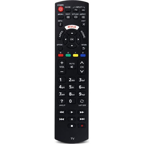 Télécommande TV Compatible avec Panasonic N2QAYB001008 avec Bouton Netflix (1/5)