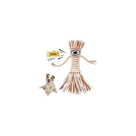 Jouet couineur interactif pour chiot, nettoyage dentaire, marron, cadeau pour animal –