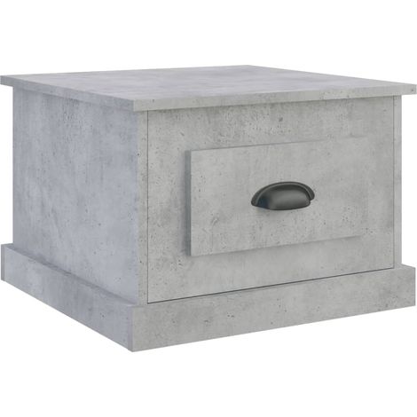 Maison Exclusive - Tavolino da Salotto Grigio Cemento 50x50x35cm Legno Multistrato