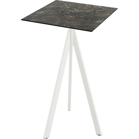 Mange-Debout Infinity Tripod avec Piètement Blanc et Plateau HPL 70 x 70 cm - Veba (1/3)