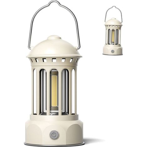 Lampe camping – batterie lithium – exploration plein air – blanc (1/5)