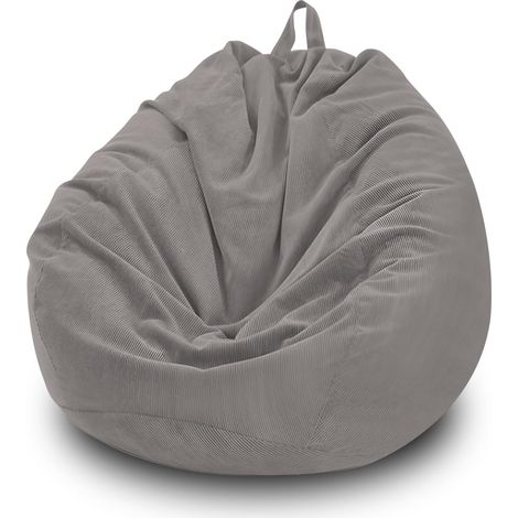 Housse de pouf poire (sans remplissage), housse de pouf de rangement pour animaux en peluche de qualité supérieure en velours côtelé pour animaux de compagnie, chiens/chats, pour organiser les (1/5)