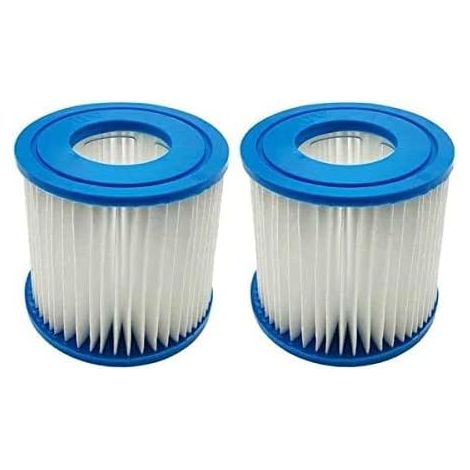 Lot de 2 cartouches filtrantes pour Bestway Type VII et D, compatibles avec cartouche filtrante Intex Type D Hot Spring Spa Piscines (1/4)