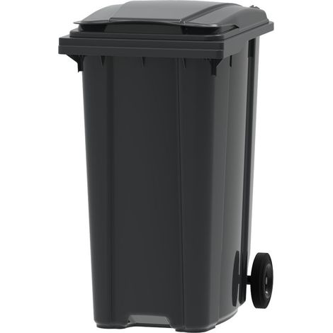 Poubelle d'extérieur 360L – Bac roulant 100% recyclé – Roues anti-corrosion – Design ergonomique – Norme EN 840 – ESE (1/5)