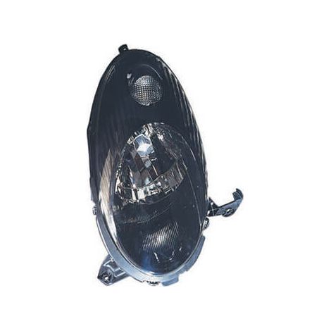 Phare avant droit H4 fond noir Nissan Micra K12 phase 1 et 2 2003-2007
