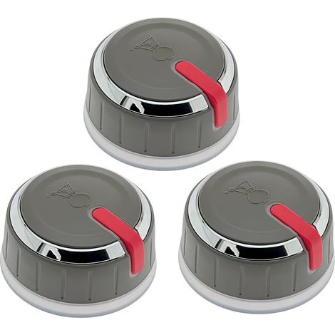 66753 Lot de 3 boutons de commande de brûleur principal lumineux pour Genesis II LX Series (années de construction 2017 et plus récentes), pièces de rechange, kit de bouton de (1/5)