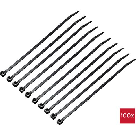 TRU COMPONENTS TC-12523668  Kabelbinder 200 mm 4.6 mm Schwarz  100 St.