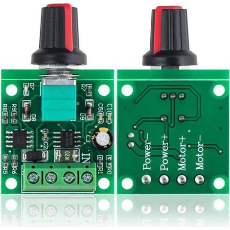 Contrôleur Vitesse Moteur - PWM - 1 8V À 12V - Pour Moteurs CC Ventilateurs Pompes - 4 Pièces (1/4)