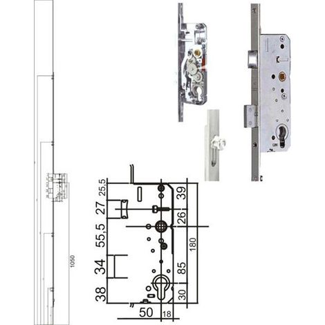 Serratura Inf.Multipunto Sicurtop E45 1685 Agb