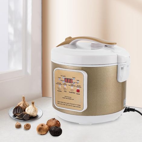 Machine de fermentation automatique pour ail, yaourt, natto, vin de riz et vinaigre, minuterie intelligente, grande capacité, pour la maison - 6 l - Noir (1/5)