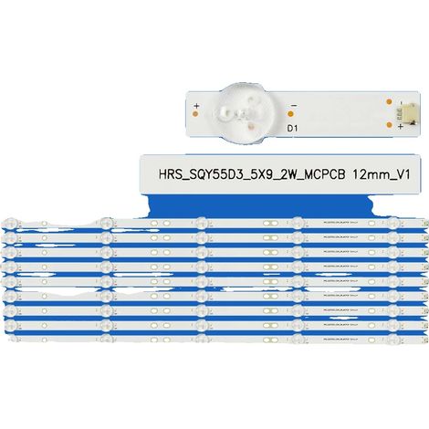 LED-Streifen, kompatibel mit 55 Zoll, 3-V-Spannung, CE-zertifiziert, einfache Installation, energieeffizient (1/5)