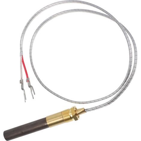 Thermopile en Aluminium 750mv pour Chauffe-eau et Cheminée, Thermocouple de Remplacement Précis Applications Polyvalentes et Matériau en Feuille D'aluminium Argenté (1/5)