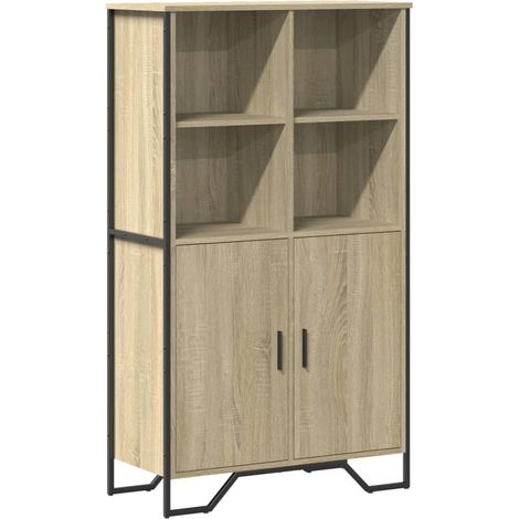 Credenza buffet cassettiera mobile contenitore organizer cucina soggiorno soggiorno alto sonoma 79,5 x 35,5 x 137,5 cm derivati del legno marrone 020034207