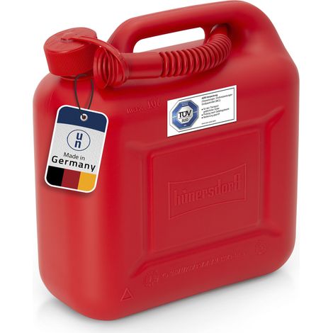 Kraftstoffkanister 10 Liter Benzinkanister, Dieselkanister rot