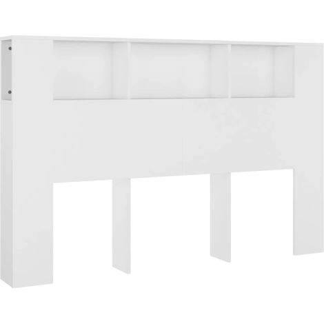 Maison Exclusive - Mueble cabecero blanco 160x18,5x104,5 cm