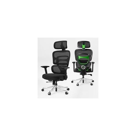 Eureka Ergonomic Chaise Gaming Ergonomique en Maille Respirante, Fauteuil de Bureau Gamer mit Appui-Tête 4D et Accoudoirs 3D, Siège PC avec Soutien Lombaire Réglable (1/5)
