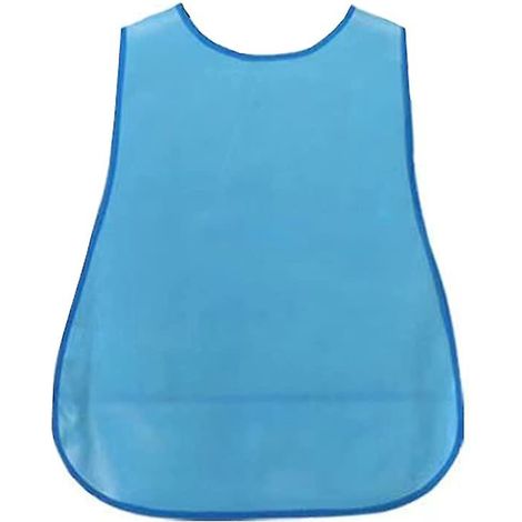 Bavoir imperméable et lavable pour adulte avec poche - Bleu (1/5)
