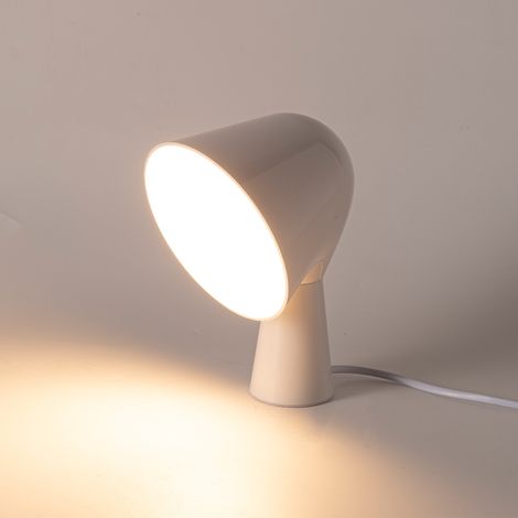 Lámpara de mesa ABS blanco compacta E14 (1/5)