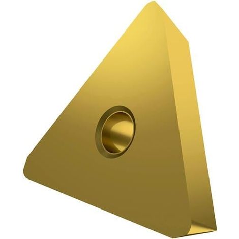 Fräswendeschneidplatte ISO TPKN 2204PDER:M8340 Tiefe 17mm PVD beschichtet Gold (1/2)