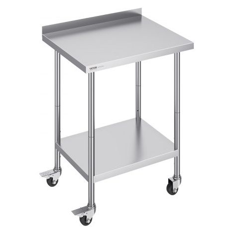 Table de Travail en Acier Inoxydable 61 x 76 - 2 x 100 - 6 cm (1/5)