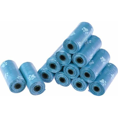 Dog Poop Bags Blue Biodegradable Waste Bags 12 Rolls (180 Bags Total) (1/5)