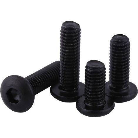 Vis Hexagonales M3 Noir Alliage 10.9 Grade 50 pièces Boulons Clé Allen (M312mm)