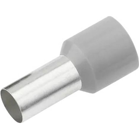 Cimco 187123 Embout simple d'extrémité de câble 2.5 mm² partiellement isolé gris 100 pc(s)