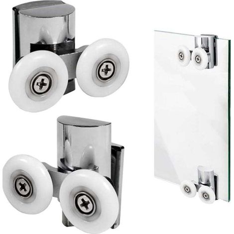 Shower Caster 23mm Pair Replacement Wheels for Shower Door (1/4)