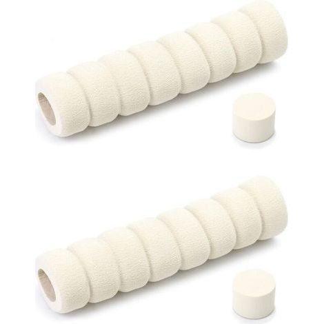Lot de 2 protections pour poignées de porte et fenêtre, housses en mousse douce beige anti-chocs (1/4)