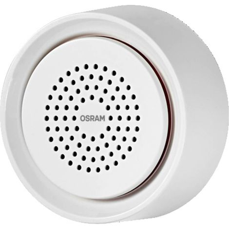 OSRAM Sirène SMART+ blanche, 90 dB, IP20, plastique, USB Type-C, 5 V, 6,4 cm ⌀, 0,9 W (1/4)