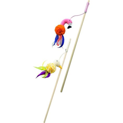 Set 4 pezzi Gioco Gatto Bacchetta Birds soggetti assortiti 40cm.