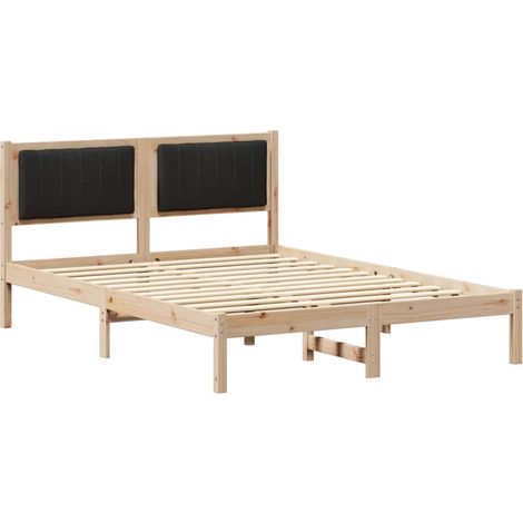 Maison Exclusive - Estructura de Cama con Cabecera Tapizada Negro