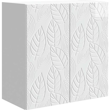 Armoire Murale Blanc brillant 59 x 31 x 60 cm Bois d'ingénierie vidaXL (1/5)