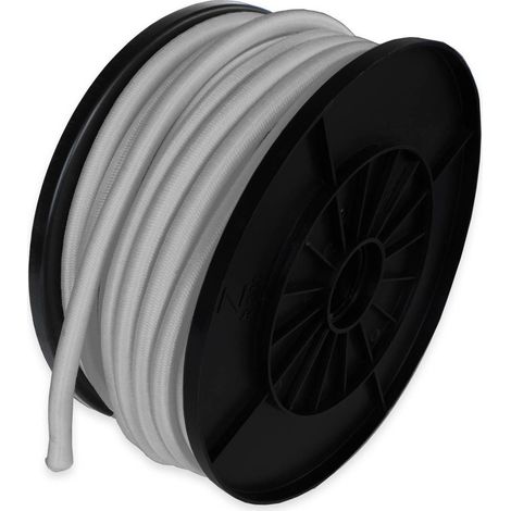 Elastisches Gummiseil Grau 25 Meter - Qualität PRO TECPLAST 9SW - Spannseil für Planen mit einem Durchmesser von 9 mm (1/5)