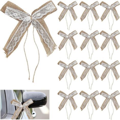 Lot de 30 nœuds décoratifs pour voiture, rubans décoratifs pour voiture, chambres, vêtements, cheveux (1/5)