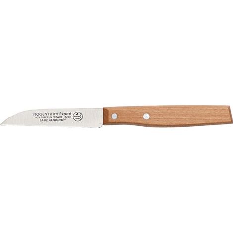 Couteau D'office 8cm Cerisier Lame Inox Précision, Manche Bois Ergonomique - Nogent