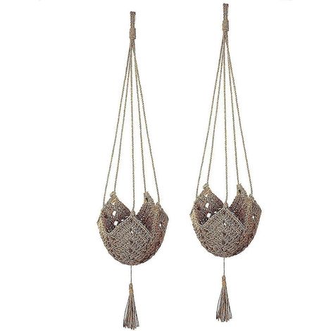 Support pour plante suspendue, jardinière suspendue, jardinière murale artisanale pour intérieur et extérieur (pot non inclus) (1/5)