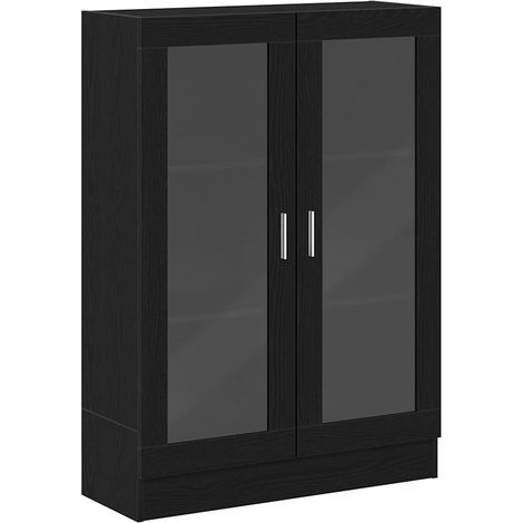 Maison Exclusive - Libreria Rovere Nero 82,5x30,5x115 cm in Legno Multistrato